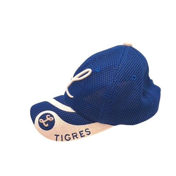 Vintage Tigres del Licey Trucker Hat Royal Blue Basebal Cap Embroidered Logo - Picture 3 of 8